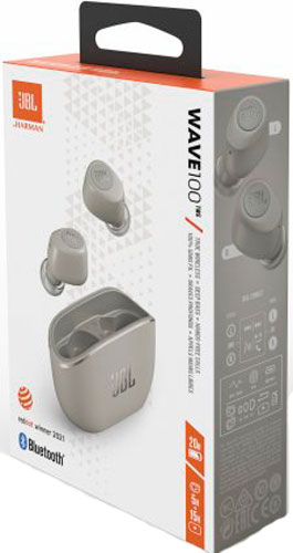 Навушники JBL® Wave 100 TWS ivory (JBLW100TWSIVR) 