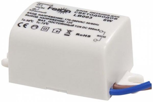 Блок живлення Feron для світлодіодної лампи 6 Вт 