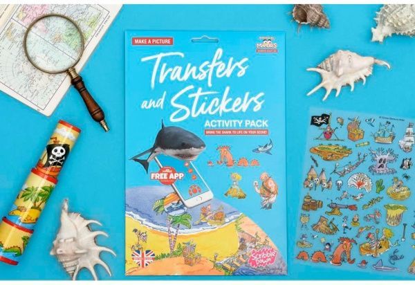 Набір наліпок Scribble Down Острів піратських скарбів, з онлайн-додатком (SD / 20)