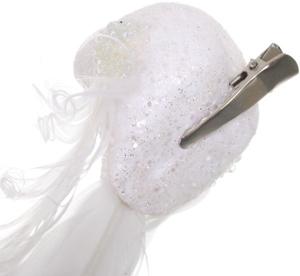 Набір новорічних декорацій Пташка 2 шт. 16 см EPI-D103142-white 