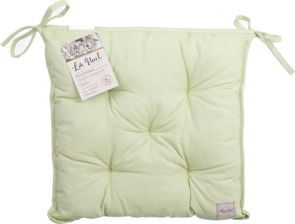 Подушка на стул Яркость 40х40 см фисташка La Nuit