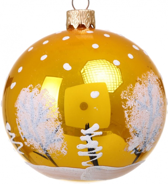 Шар новогодний мульти d 80 мм в ассортименте