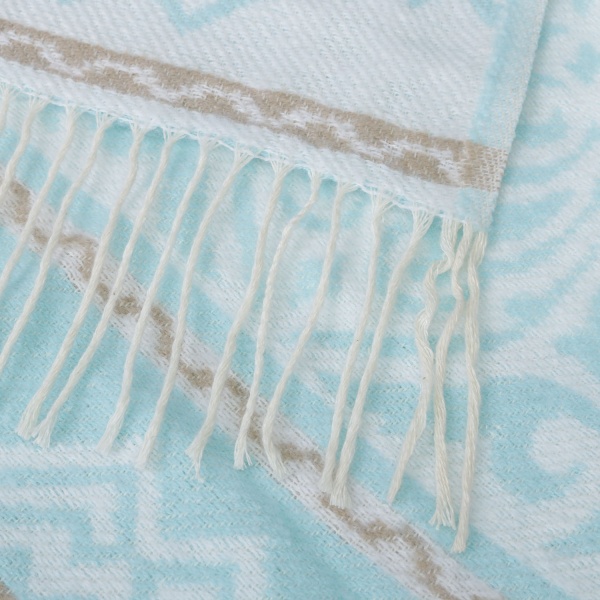 Плед дизайн 3 140x200 см голубой Ярослав 