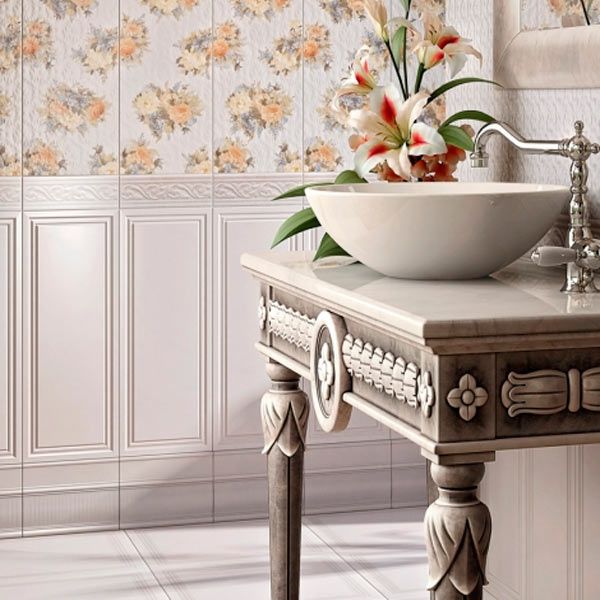 Плитка InterCerama Arabesco біла 131 061-1 23х60 