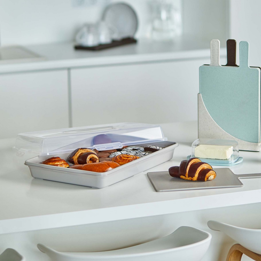 Тортниця Алеана 44х30х9,5 см прямокутна какао