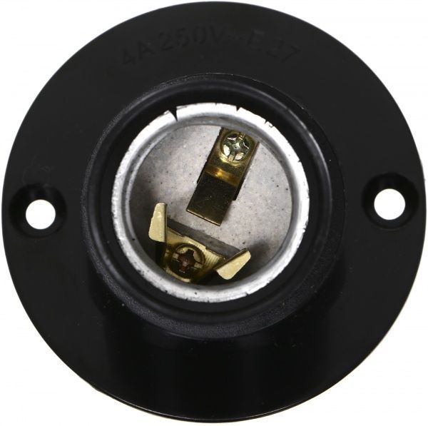 Патрон электрический UP! (Underprice) E27 бакелит черный