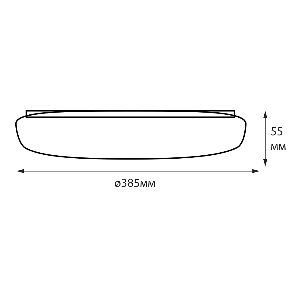 Светильник светодиодный Sensio 34 Вт 5000 K IP20 CE1020-S 34W VISTA