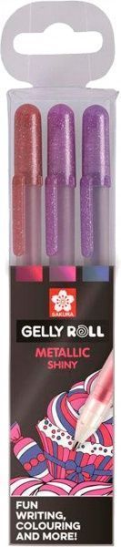 Набір ручок гелевих Sakura METALLIC SWEET 3 кольори POXPGBMET3A 