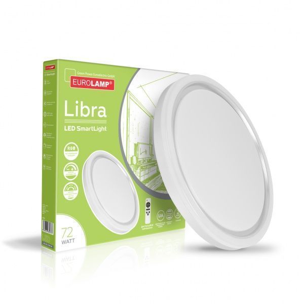 Світильник світлодіодний Eurolamp Smart Light Libra N8 з пультом ДК 72 Вт білий 3000-6500 К 