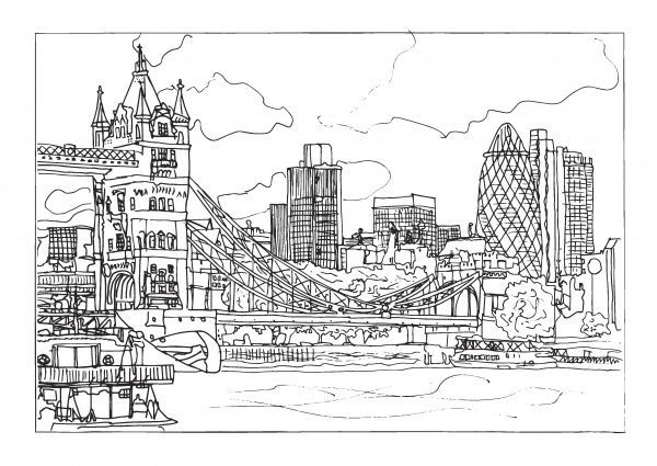 Скетчбук Лондон А4 10 лист. 1В1521 Аркуш