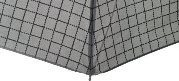 Зонт Абстракция, складной, автомат серый 