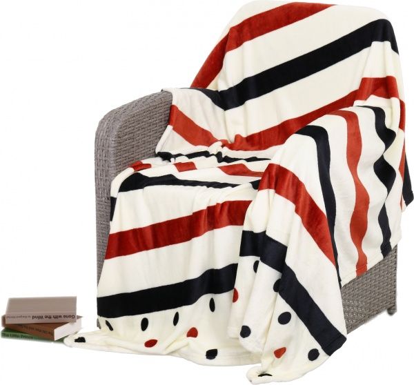 Плед Frannel Stripe and dot 160x200 см разноцветный La Nuit 