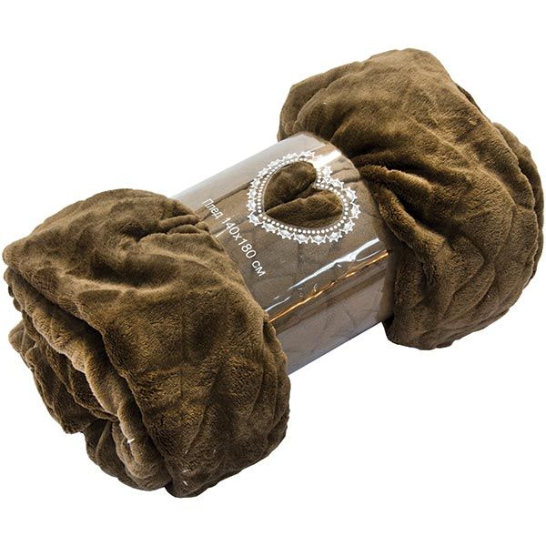 Плед фланелевий Underprice Glory шоколад 140x180 см