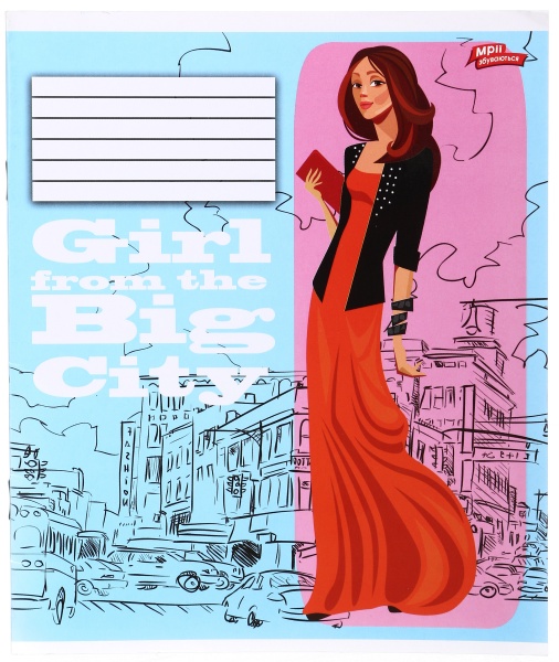 Зошит шкільний уф-лак 12 аркушів у лінійку в асортименті Мрії збуваються