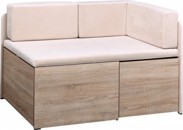 Уголок кухонный Найс 1210(1780)х660(1170)х770 мм дуб сонома / серый 