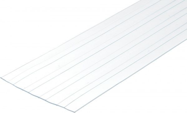 ПВХ-завіса 200x2 мм прозора ребриста СТ (-15~50°С) 200х2 мм прозорий 