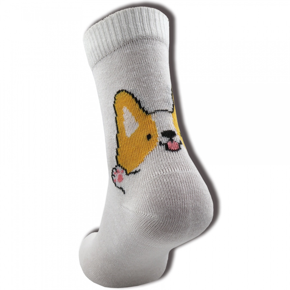 Шкарпетки жіночі Premier Socks з песиками р.23-25 білий