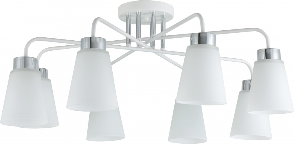 Люстра стельова Sensio Jupiter 8x40 Вт E27 білий ALG-07539/8