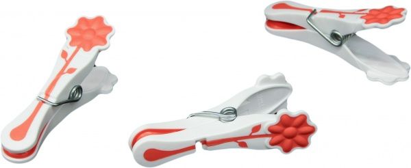 Прищіпки пластик з кошиком для делікатних речей в асортименті 20 шт. Flora