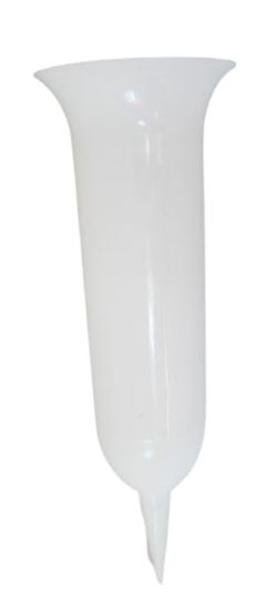 Горщик пластиковий Флакон конус круглий 1,8 л білий (GF37W) 