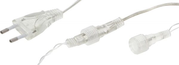 Электрогирлянда линейная внутренняя и внешняя встроенный светодиод (LED) 120 ламп 12м синяя