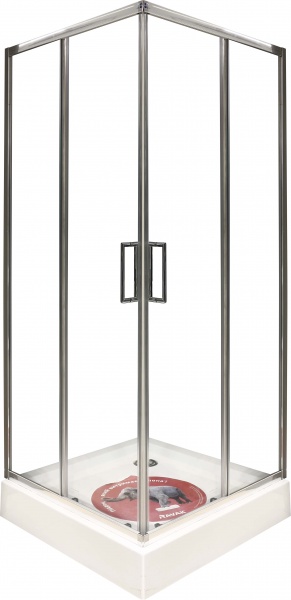 Душевая кабина Ravak XU2RV2-90 Полированный алюминий TRANSPARENT