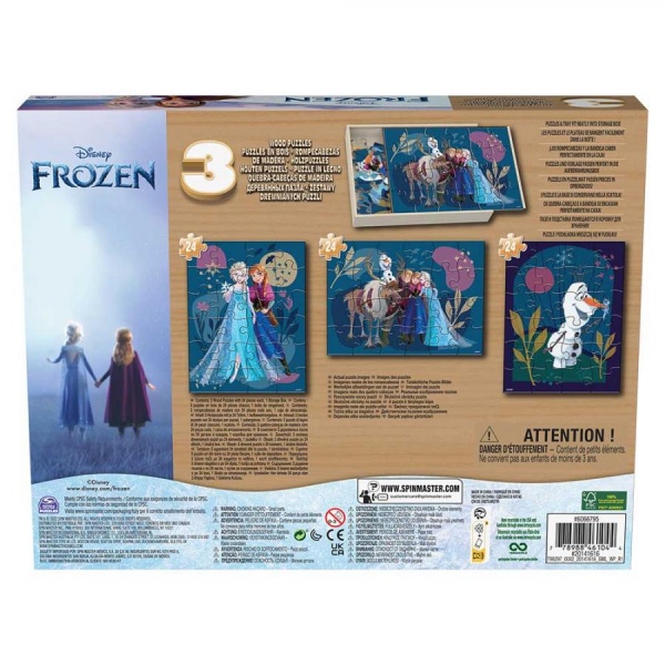 Пазл дерев’яний Spin Master дерев’яний 3 в 1 Крижане серце 21х28 см SM98297/6066795