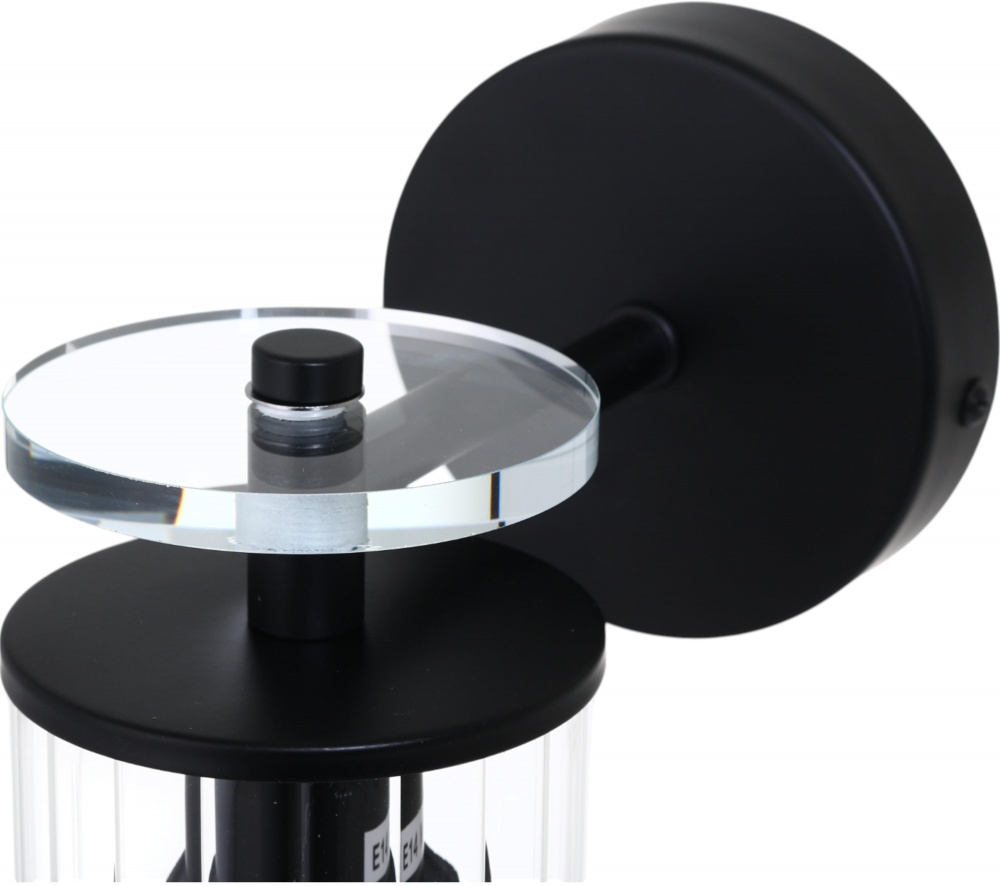 Світильник настінний Sensio Aries 1x40 Вт E14 чорний ALG-74590/1W