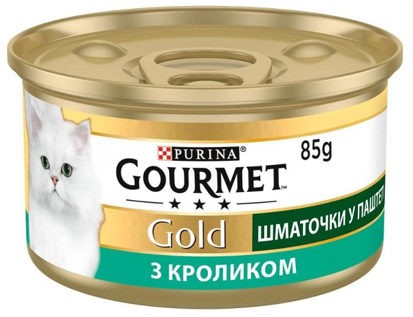 Корм Gourmet Gold паштет с кроликом по-французски 85 г