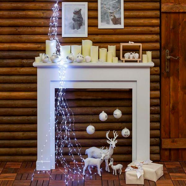 Гирлянда-штора LED 700 ламп 2.5 м холодно-белая