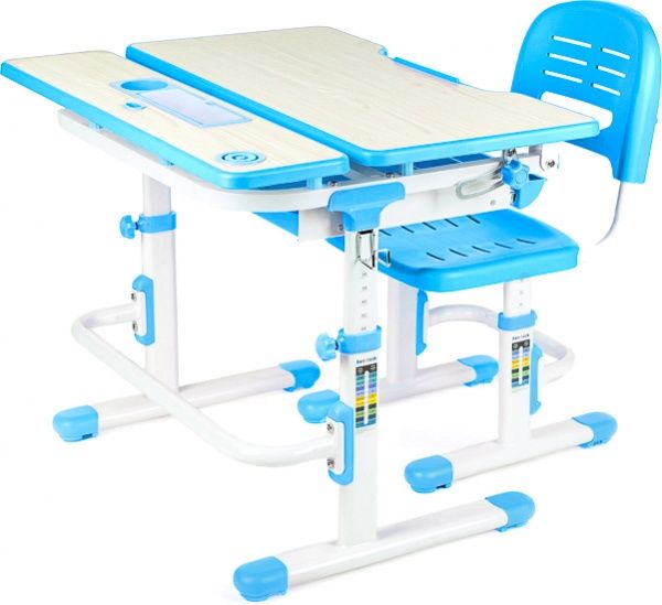 Комплект парта і стілець-трансформер FunDesk Lavoro Blue