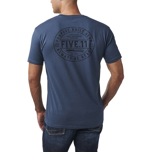 Футболка 5.11 Tactical CAMP KNIFE 41280ADI-749 р.L [749] Navy Heather