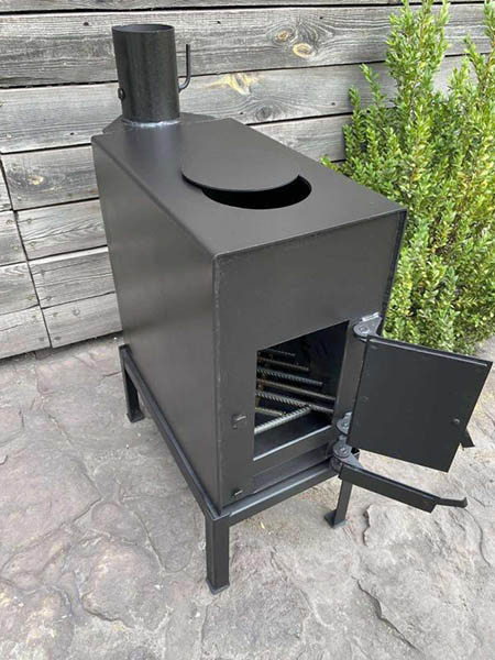 Печь-буржуйка Metalzavod BP-60V с варочной поверхностью