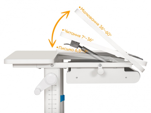 Детский стол ErgoKids TH-310 Lite Blue белый / голубой