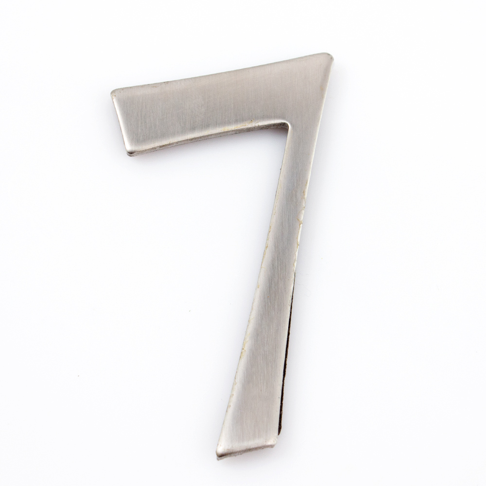 Цифра №7 нержавеющая сталь никель 61 мм Arino 67704