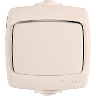 Вимикач одинарний прохідний Rondo VA66-102B-SI кремовий