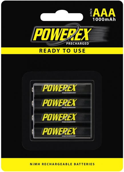 Акумулятор Powerex попередньо заряджений Ni-Mh AAA (R03, 286) 4 шт. (MHRAAAP4) 