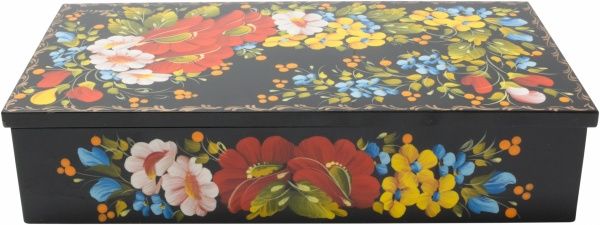 Шкатулка Петриковская ШК 12 Сапфир