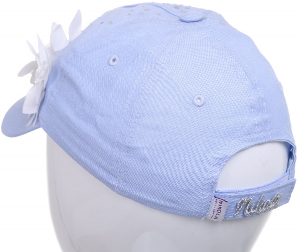 Кепка для дівчаток Pampona 21 L 07 р.54 блакитний 