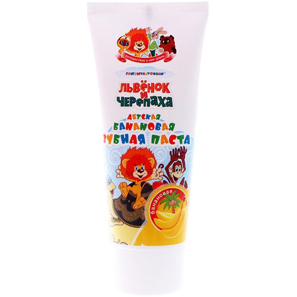Зубна паста Левеня й черепаха з екстрактом банана 65 г