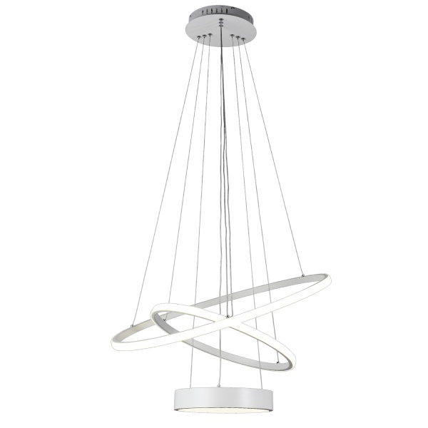 Люстра подвесная Victoria Lighting 114 Вт серебряный Caravan/SP3 white 