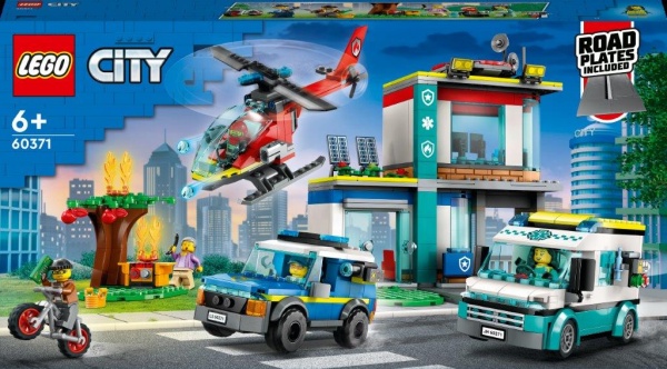 Конструктор LEGO City Центр управління рятувальним транспортом 60371