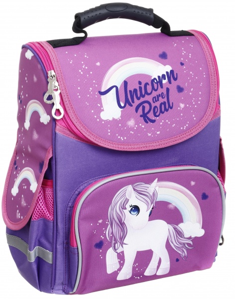 Ранець шкільний Nota Bene Єдиноріг короб ортопедичний Unicorn rainbow