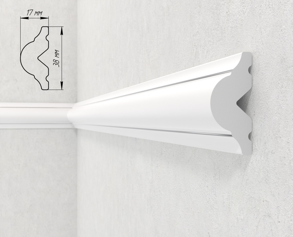 Молдинг 147-114 2000x17x38мм