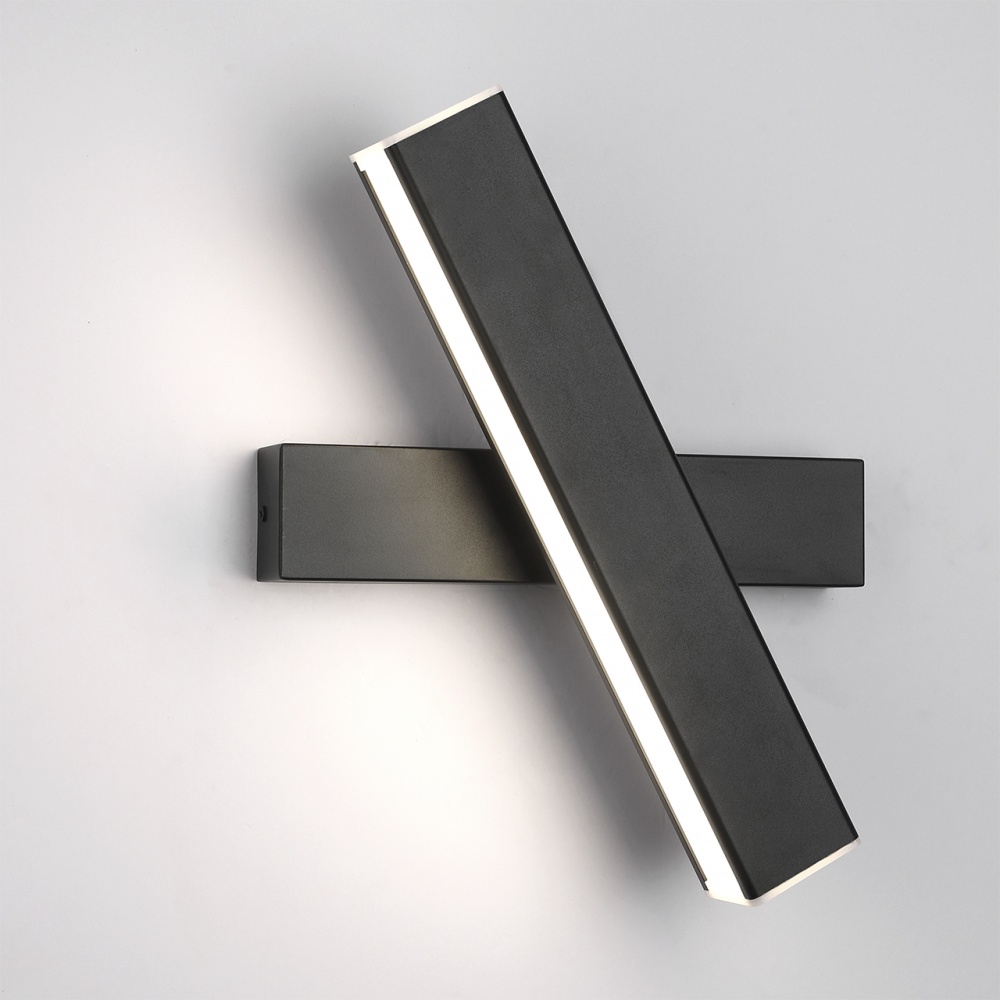 Светильник настенный Hopfen PLANK-1 BK 10 Вт черный