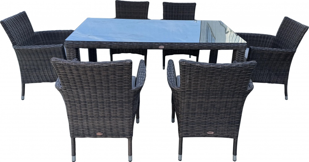 Комплект меблів Bella Vita із штучного ротанга Турін сірий