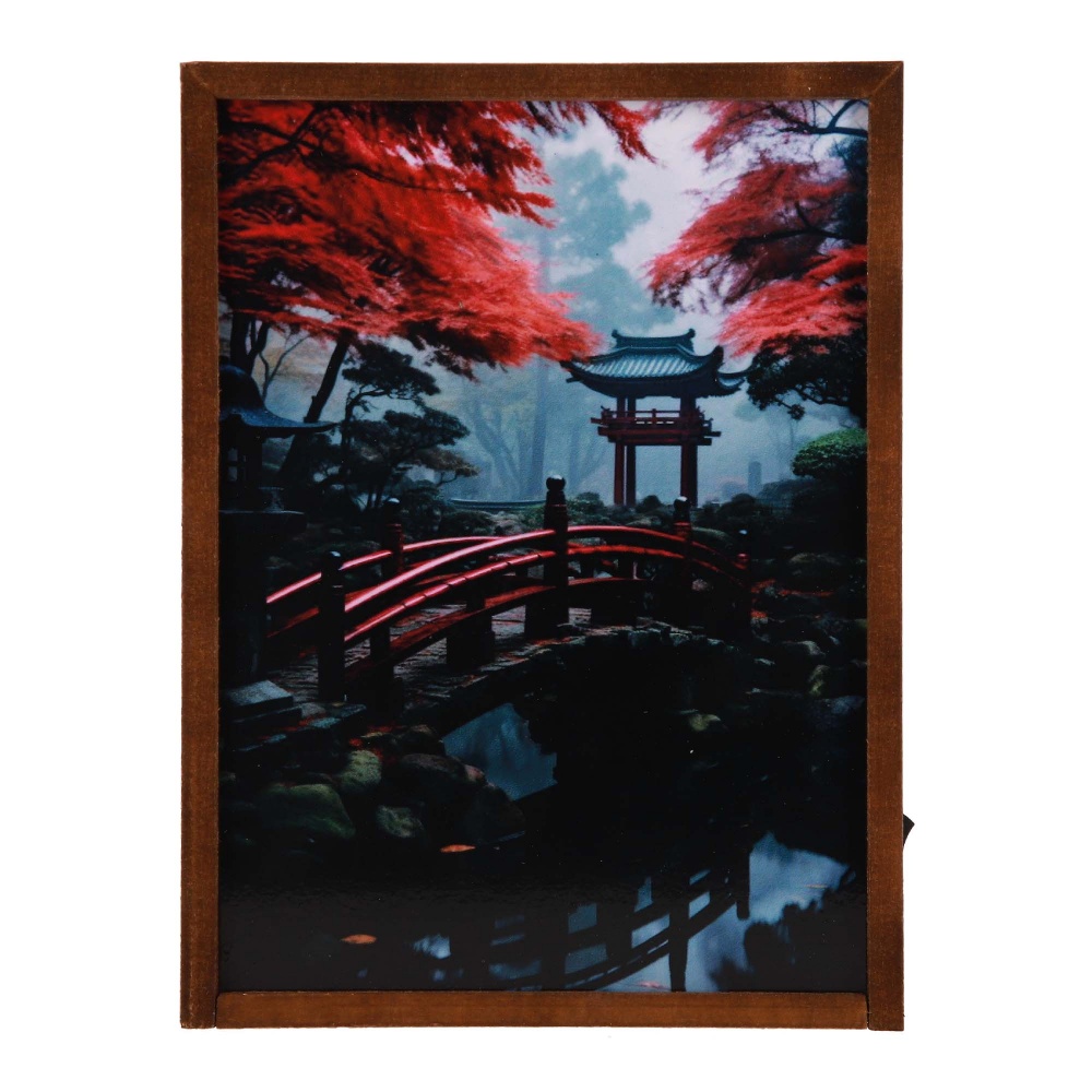 Настільна лампа декоративна The 11's Японія 1x3 Вт без цоколя дуб