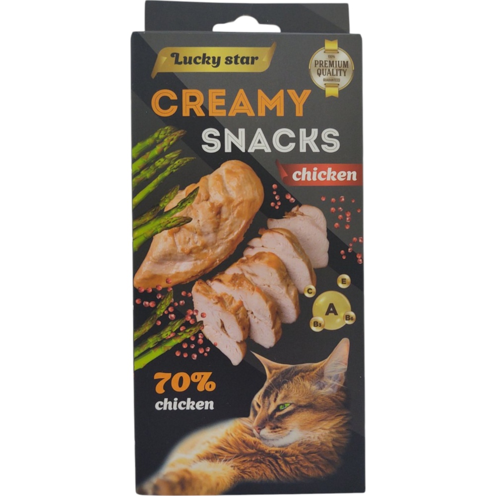 Лакомство Lucky Star пюре из мяса курицы стики по 10 г 6 шт.