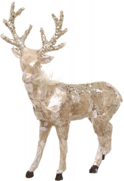 Декоративная фигура Олень с блестками EPIC005 52 см 