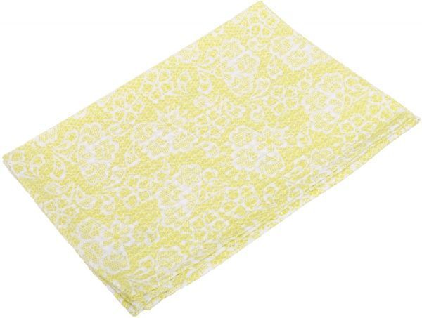 Полотенце вафельное 45x60 см желтый 